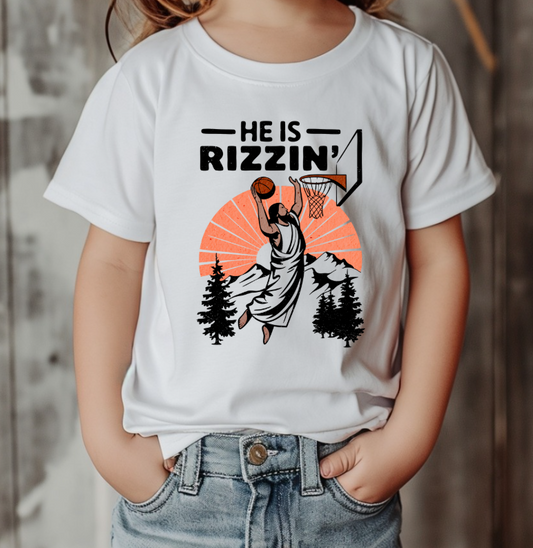 He is Rizzin' Basketball Easter Shirt