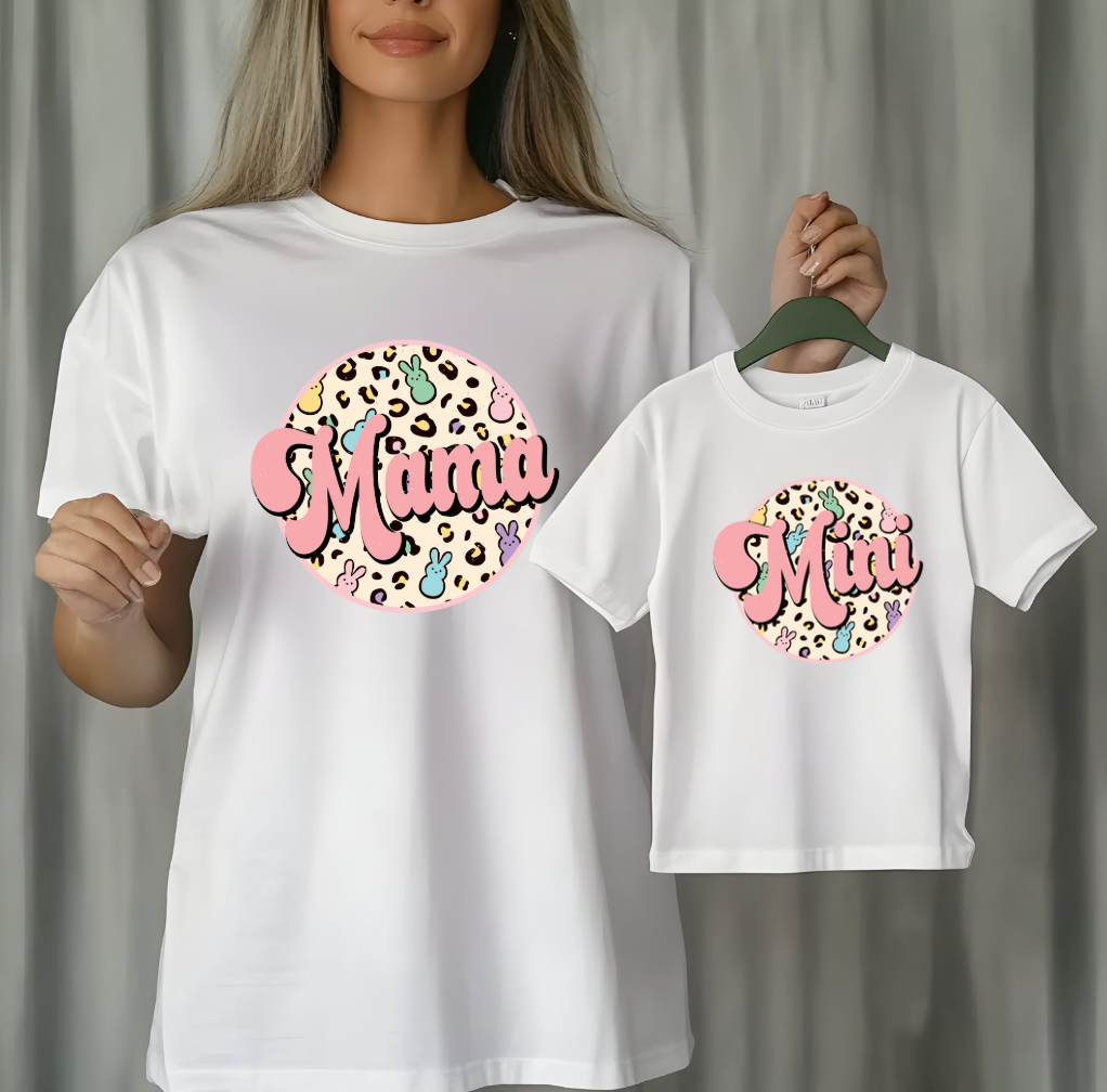 Mama and Mini Daughter Easter Shirt