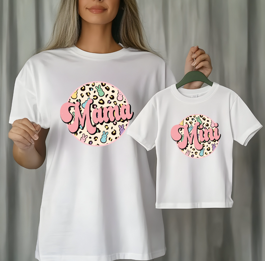 Mama and Mini Daughter Easter Shirt