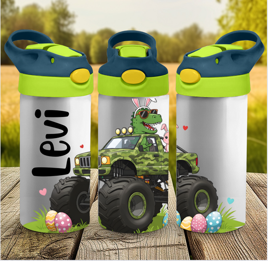 Dino Easter Truck Tumbler