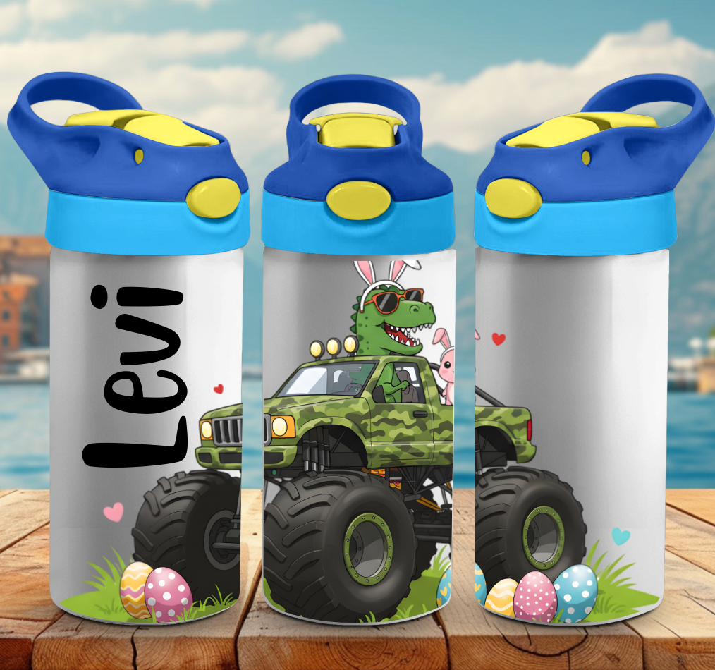 Dino Easter Truck Tumbler