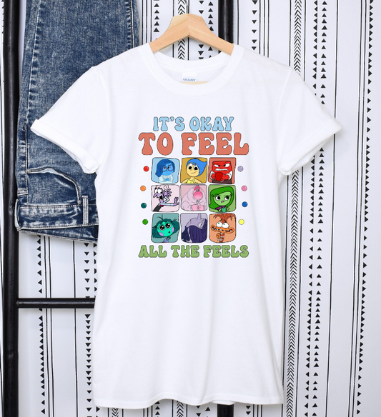 ADULT It's Okay To Feel All The Feels T-Shirt