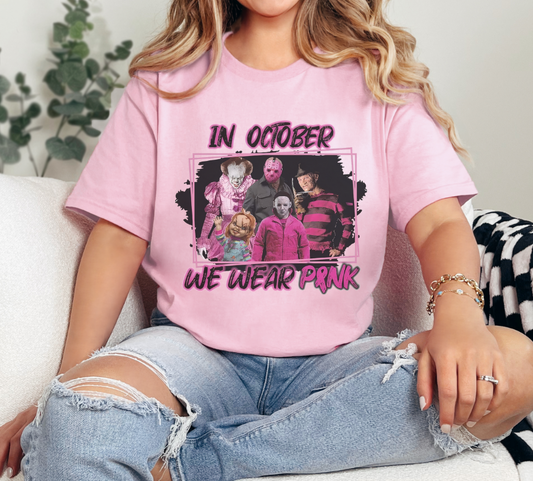 In October We Wear Pink Shirt