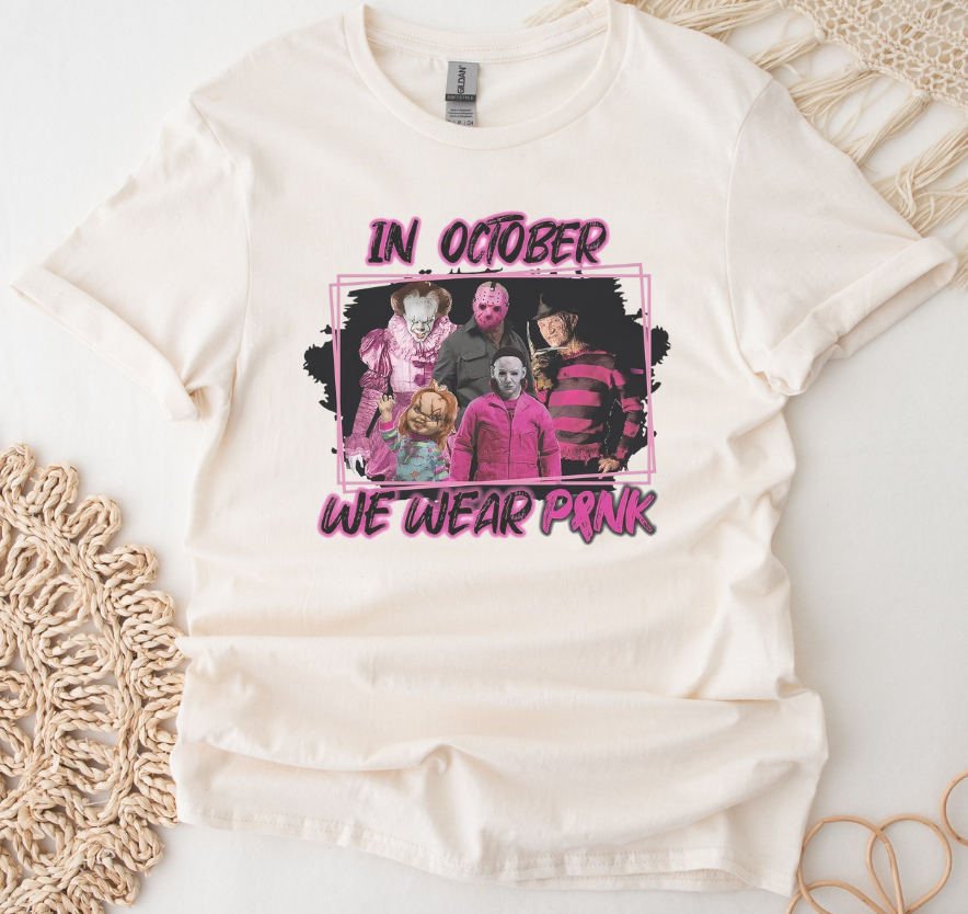 In October We Wear Pink Shirt