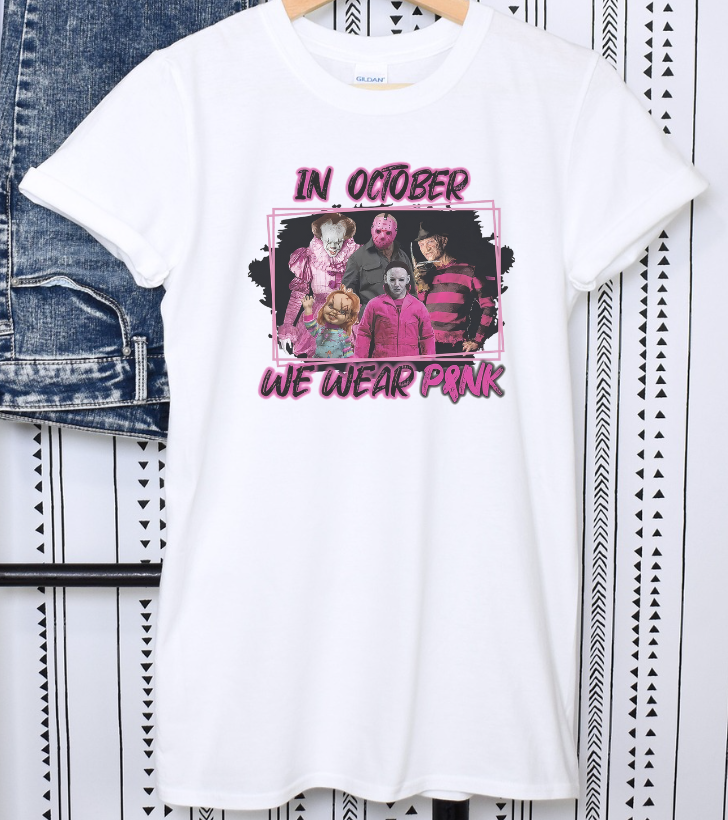 In October We Wear Pink Shirt