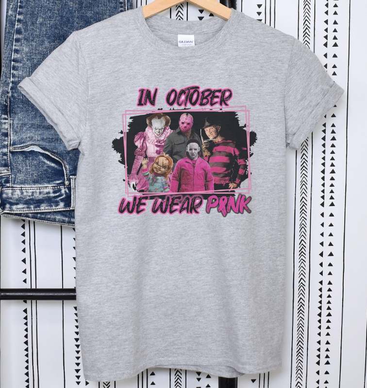 In October We Wear Pink Shirt