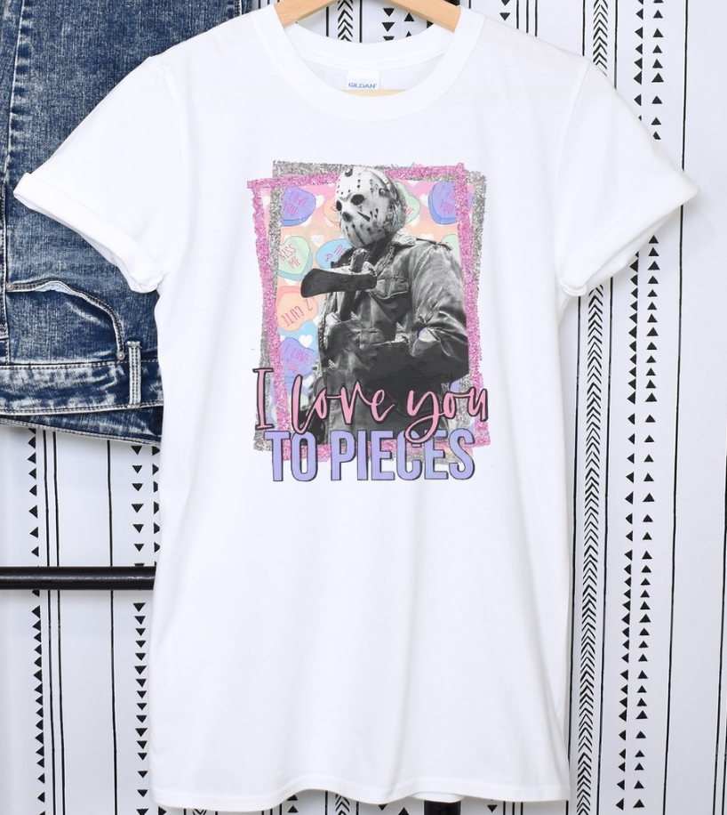 Spooky I Love You To Pieces Shirt
